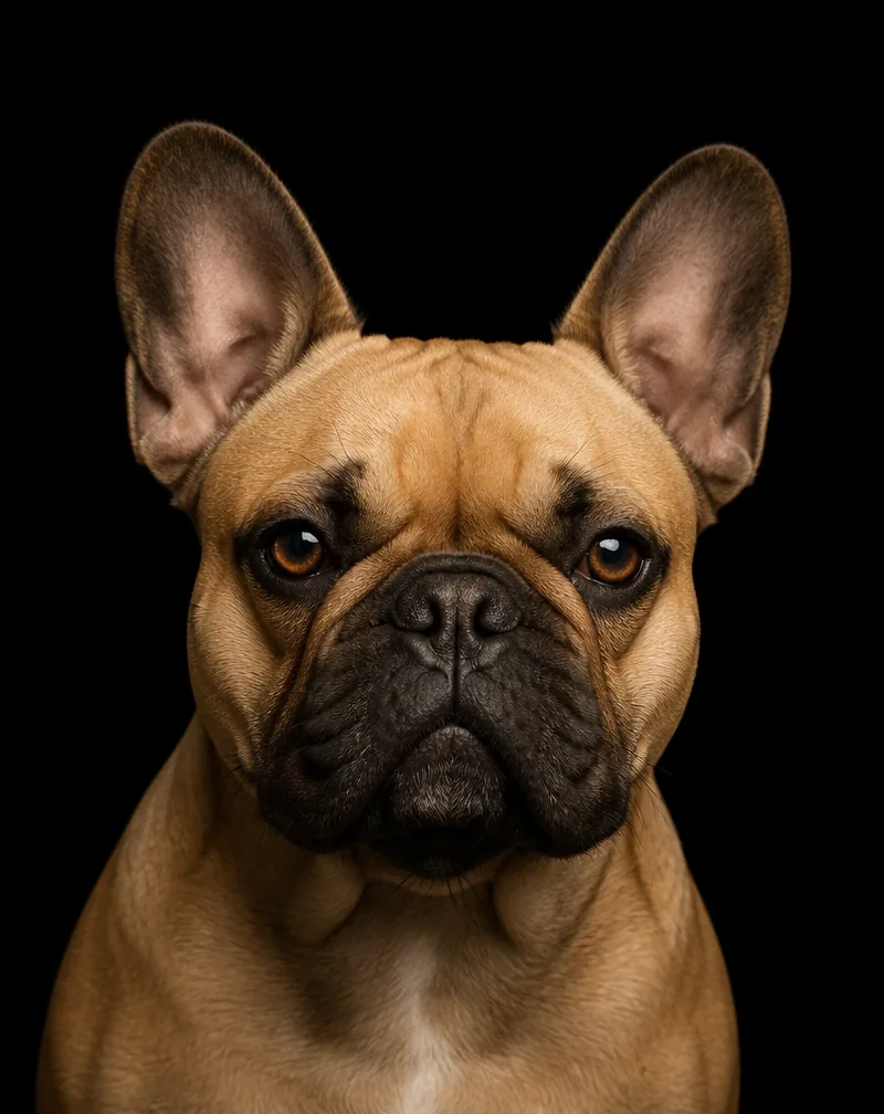Buldogue francês em portrait elegante